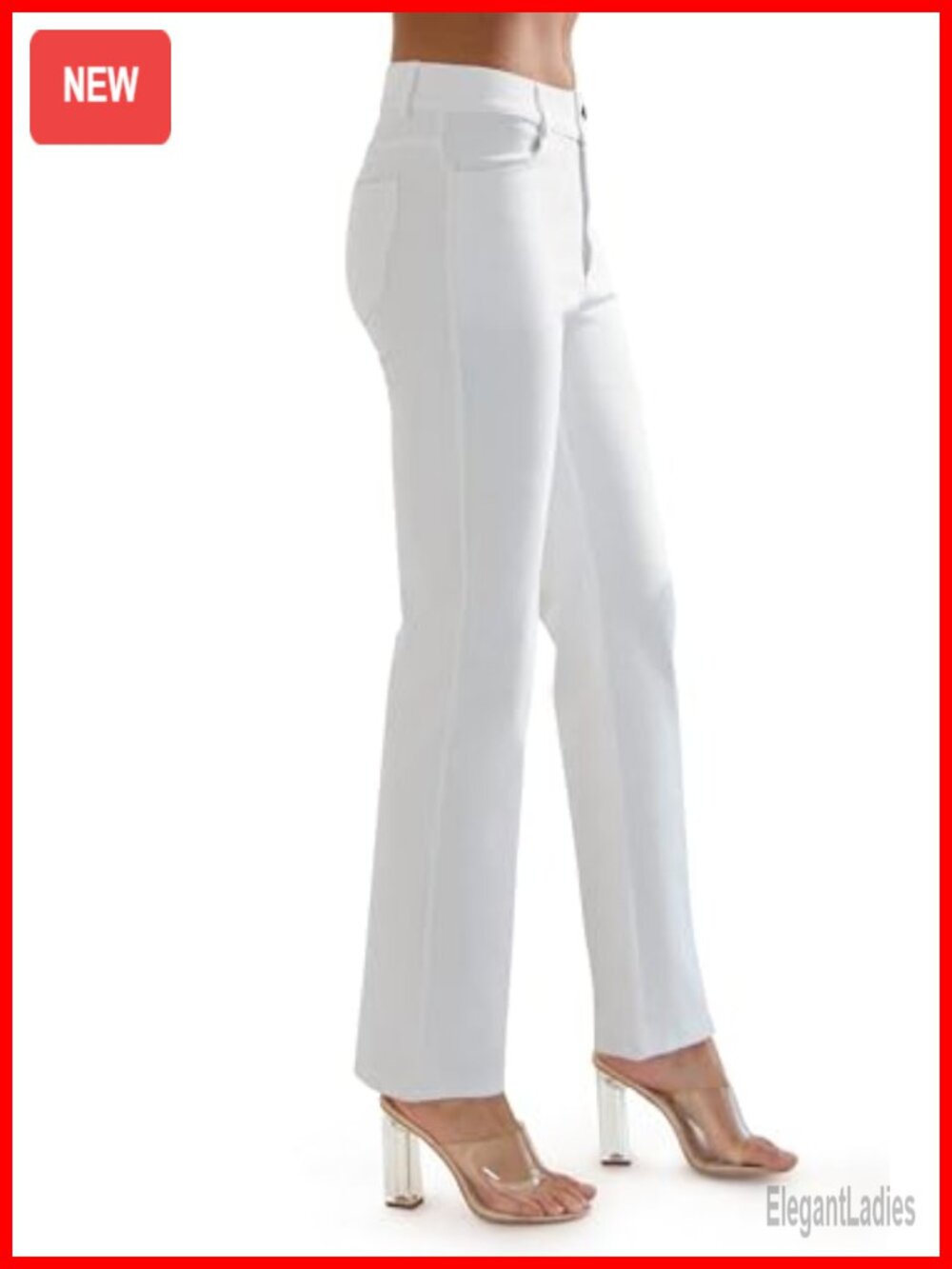 Women's Straight Leg Jeggings High Rise Pull On Stretch Denim
